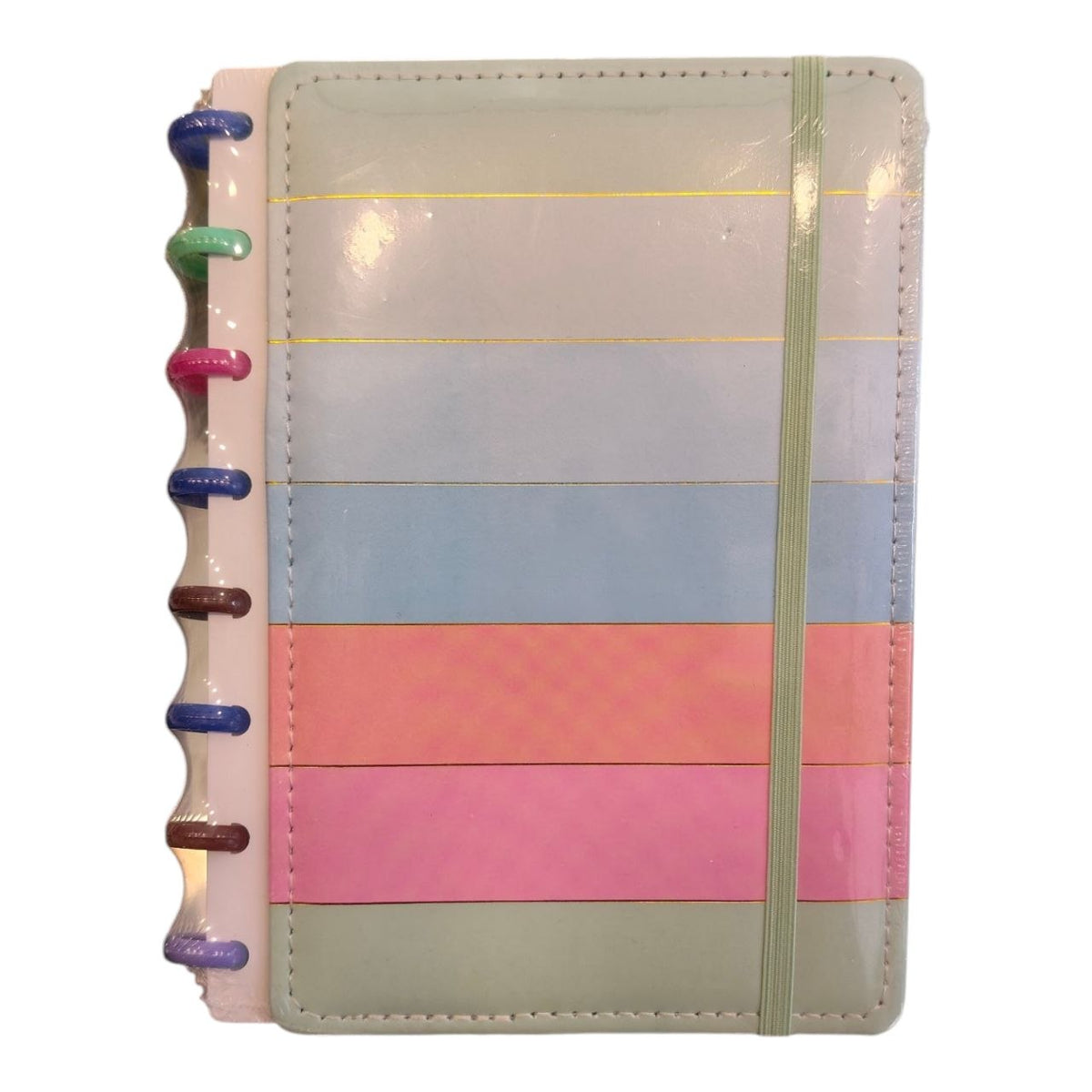 A5 Colored Leather Ring-Bound Notebook