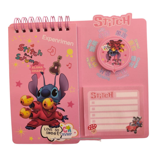 Notebook + Sticky notes + Stickers