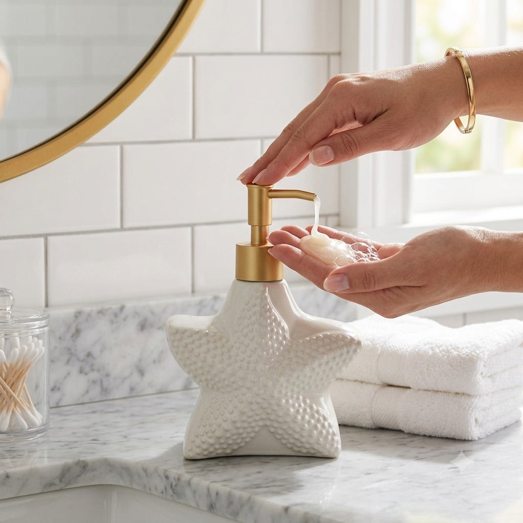 Starfish-shaped soap dish