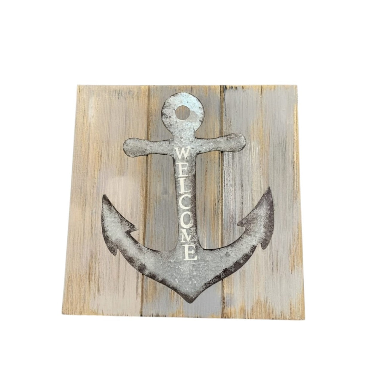 Decorative wooden frame with a nautical theme