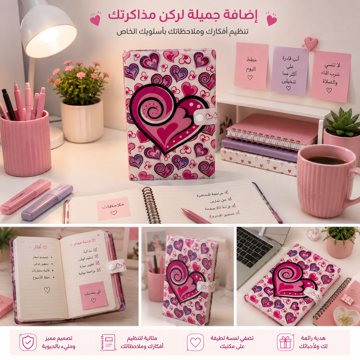 "LOVE" Capsule-Style Furry Notebook