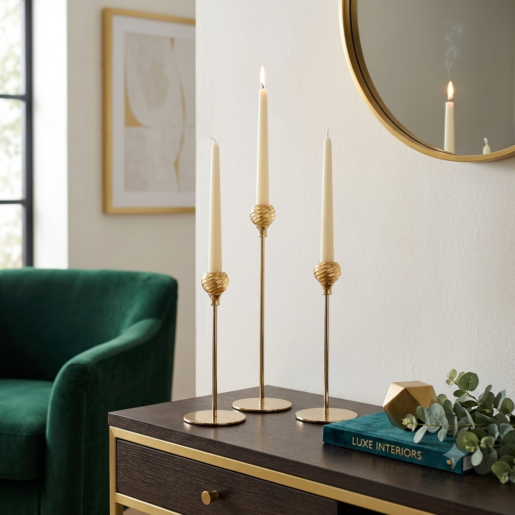 3-piece candlestick set