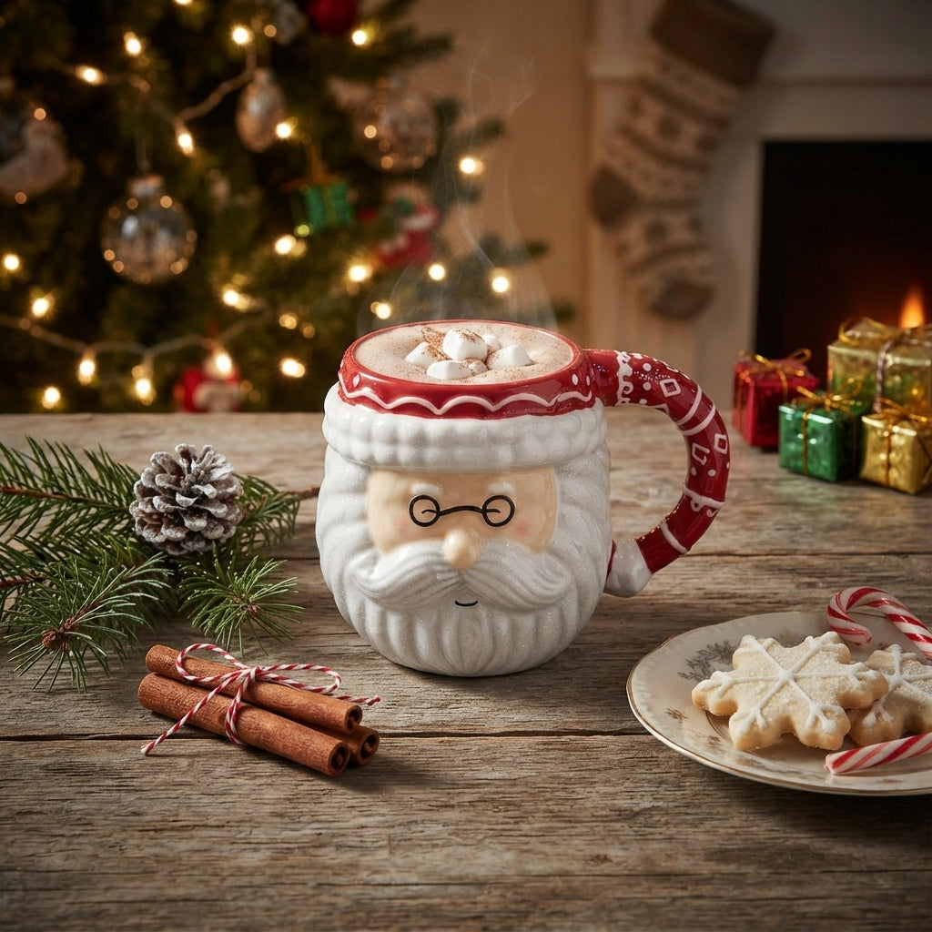 Santa face mug