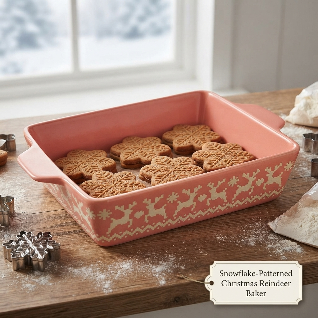 snowflake patterned oven plate