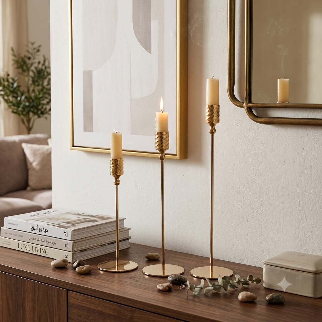 3-piece candlestick set