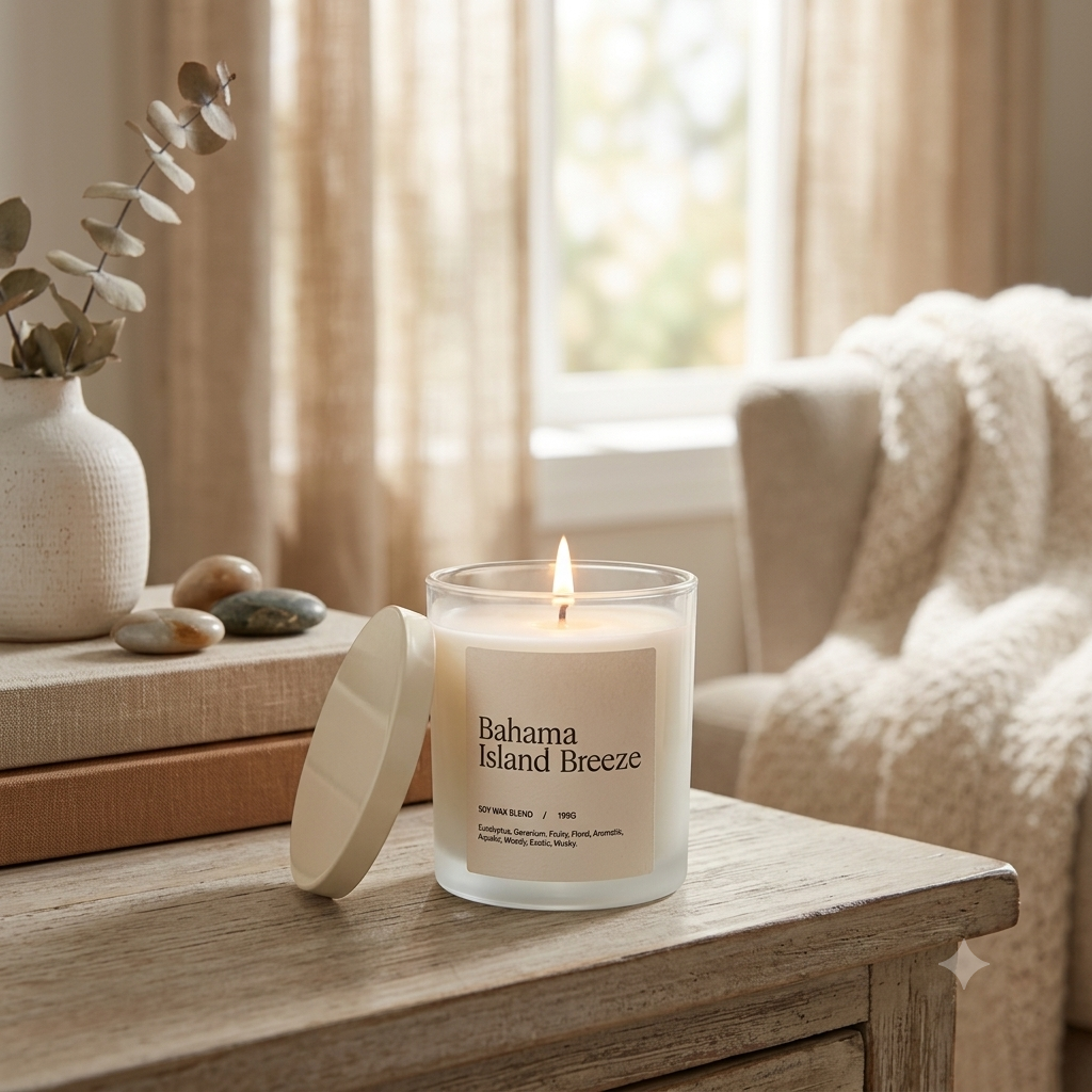 Scented jar candle