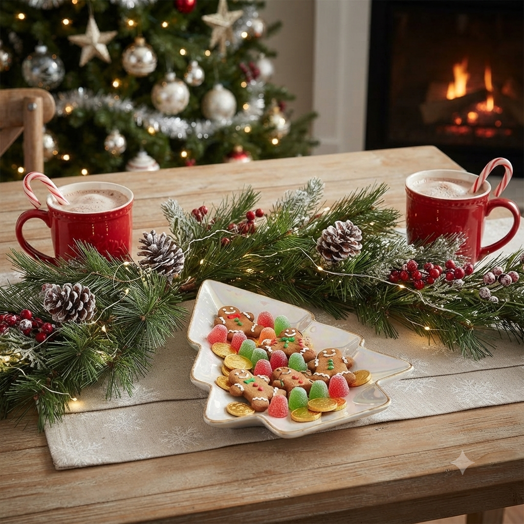 Christmas serving plate tree