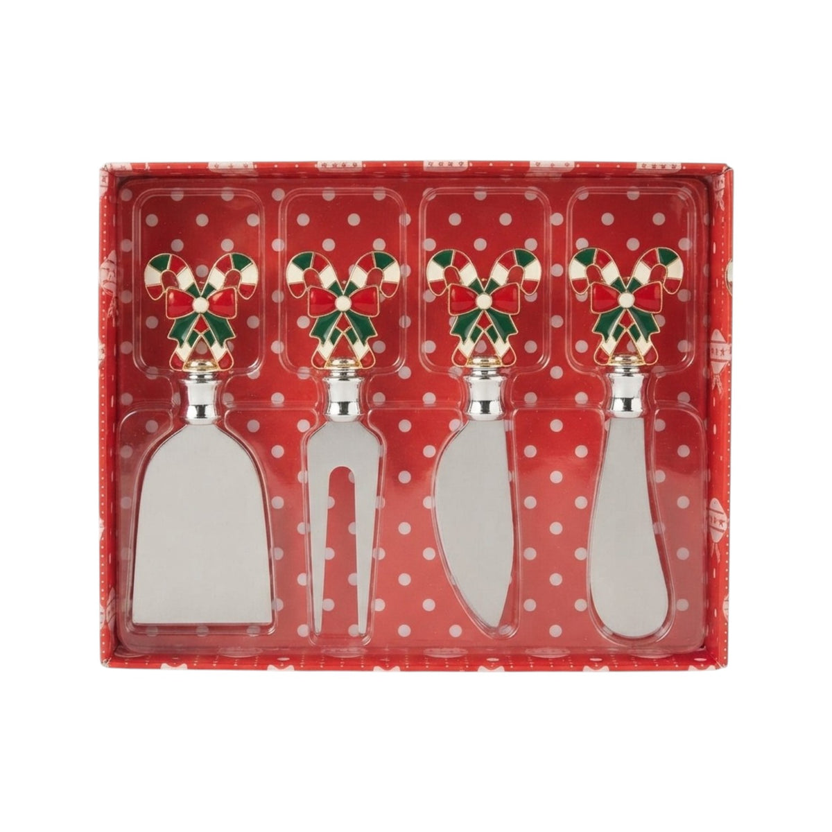 4-Piece Christmas Cheese Knife Set