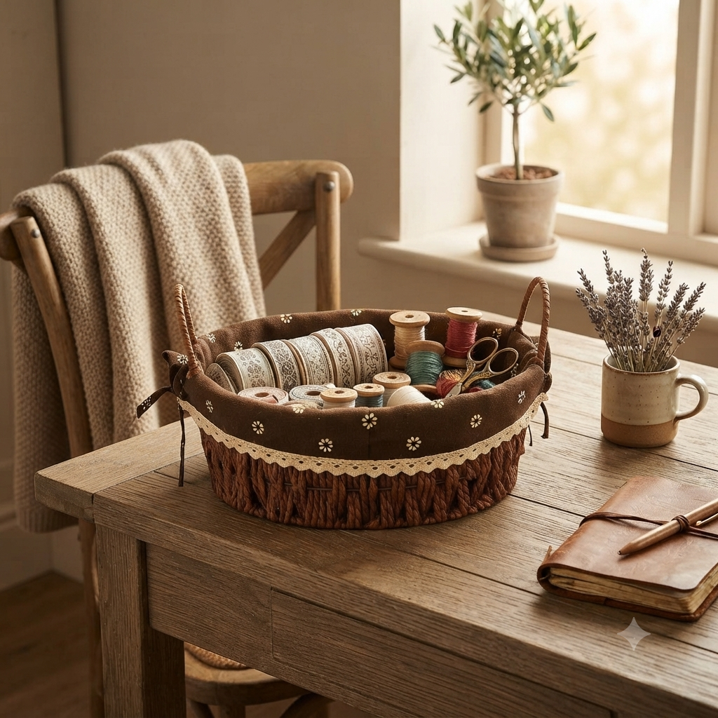 black wicker basket