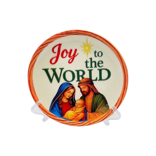 Ceramic plate Joy to the World