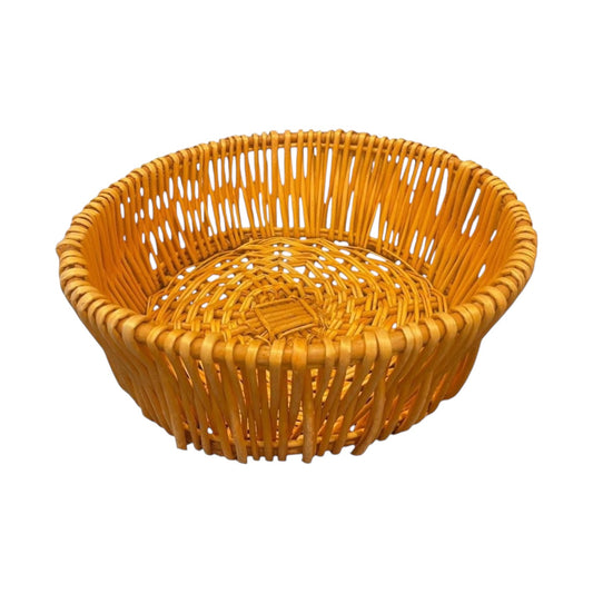 round wicker basket