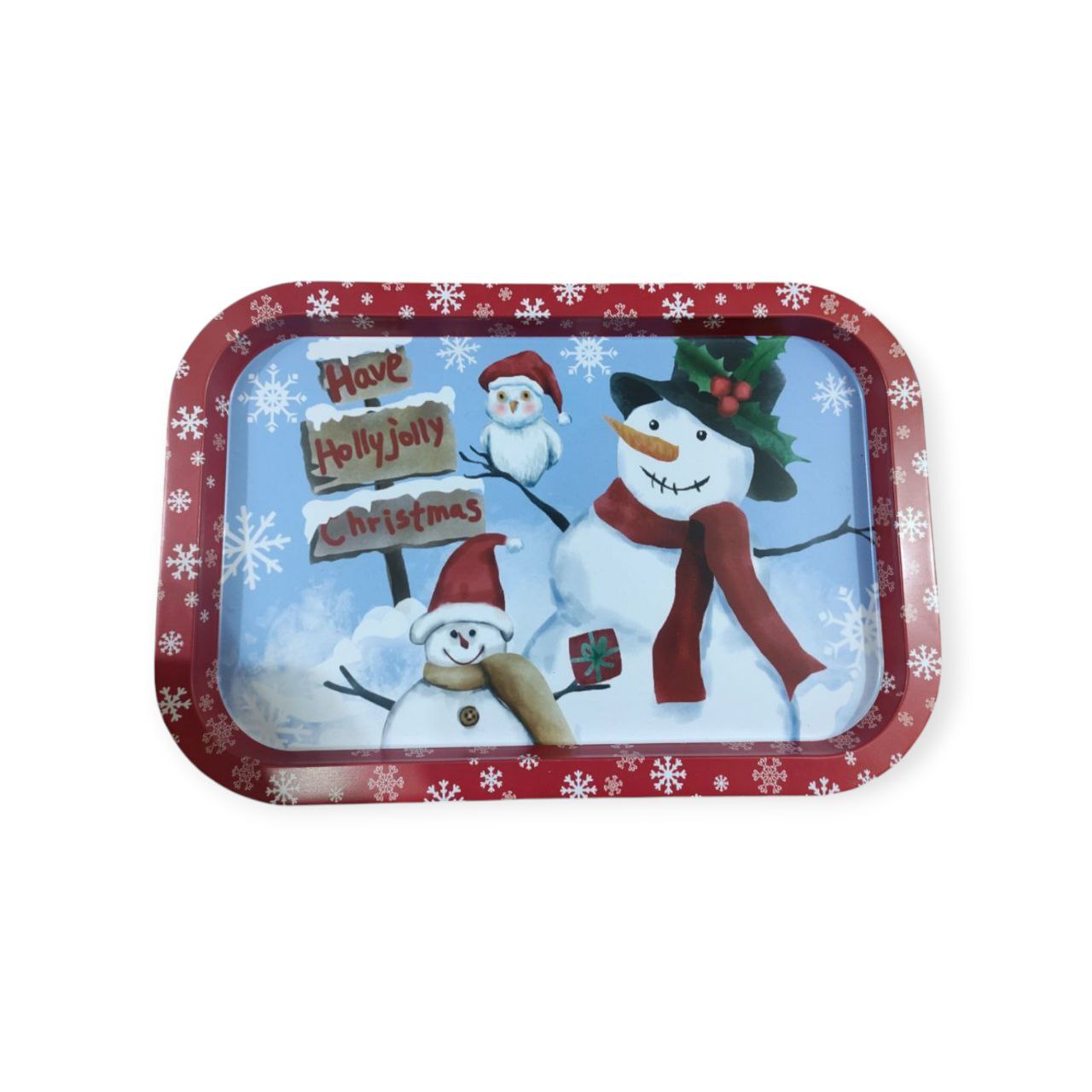 rectangular metal tray