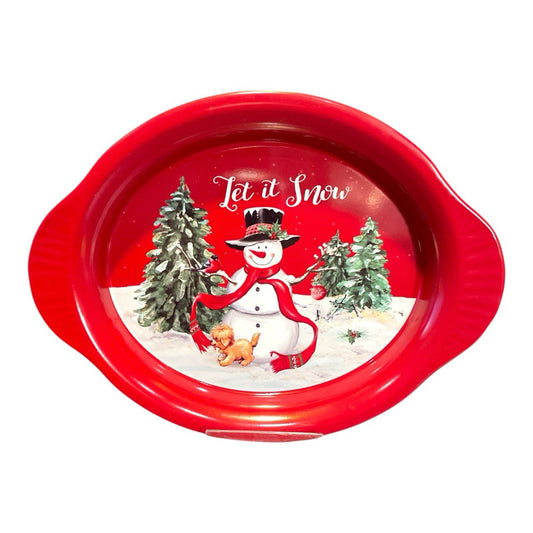 Christmas metal tray