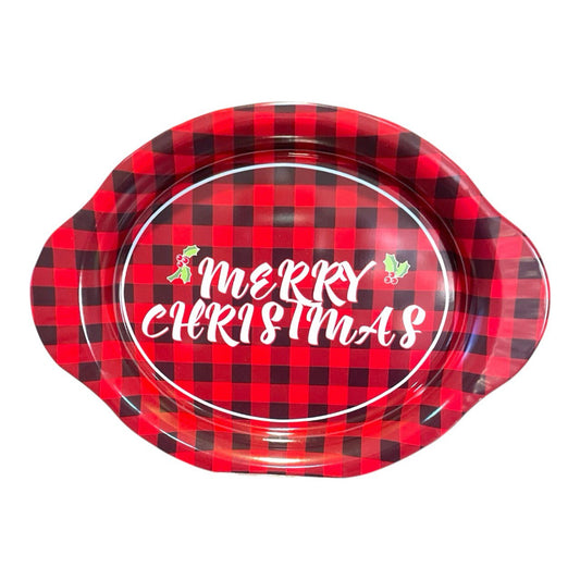 Christmas metal tray
