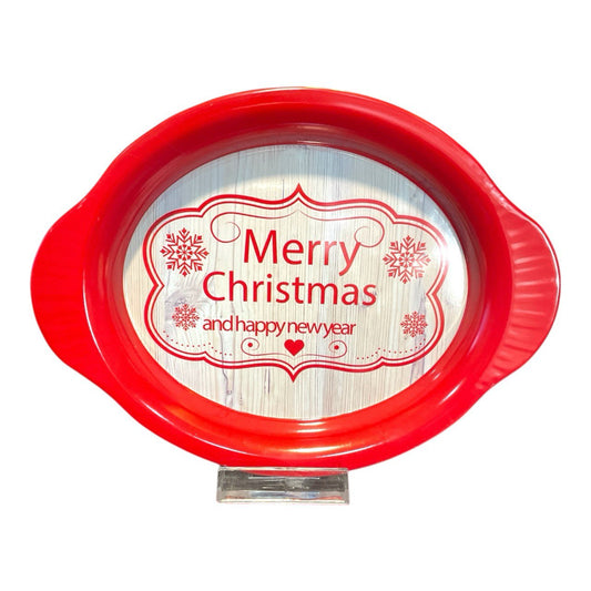 Christmas metal tray