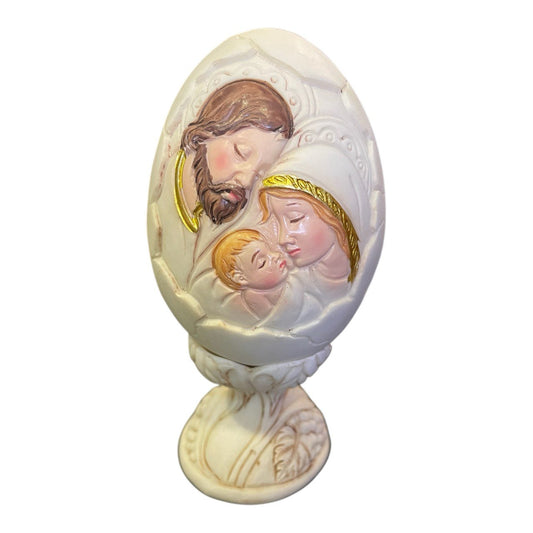 Holy Family  Egg Shape Resin