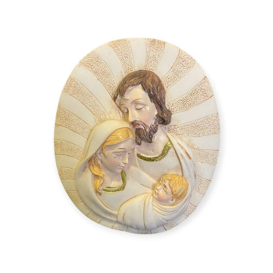 Icon of the Holy Family poly resin