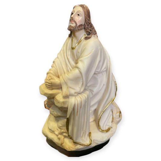 Jesus Christ prays Poly Resin