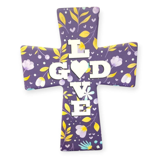 Ceramic cross LOVE GOD