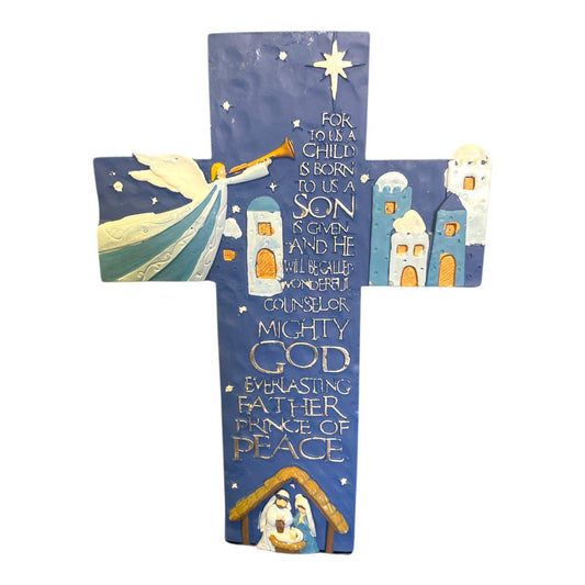 Blue Christmas Cross