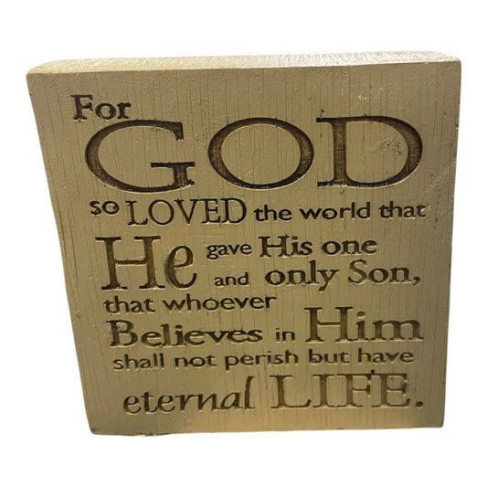 God So Loved The World Nail Cross