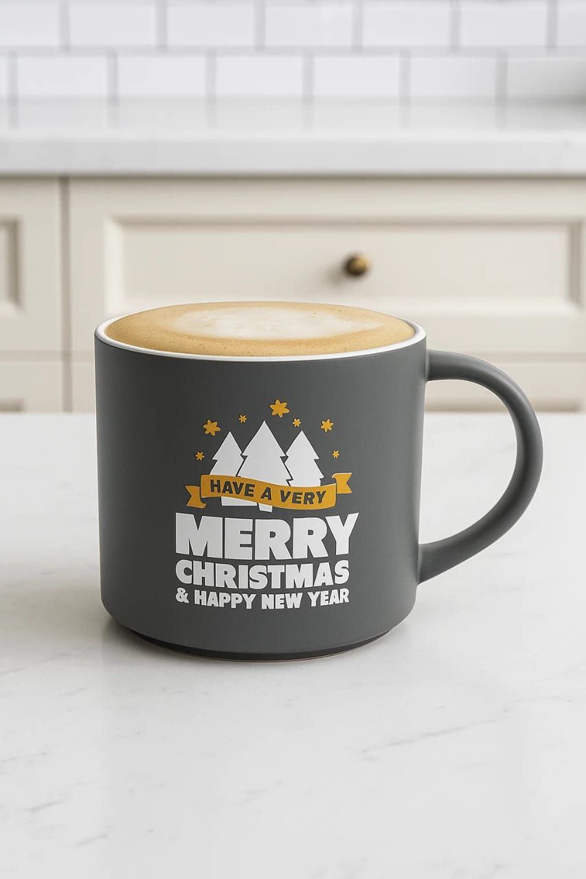 Christmas porcelain mug