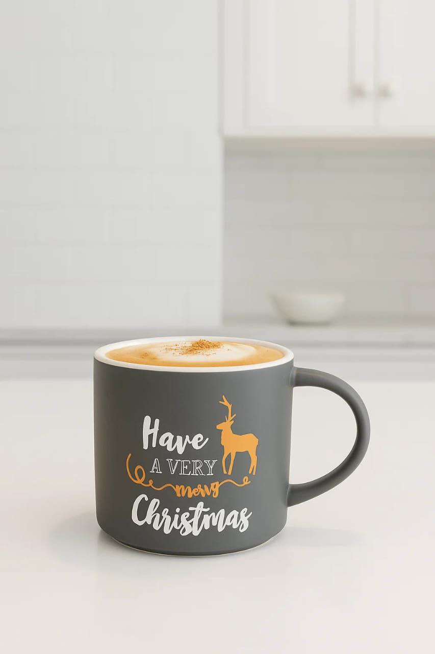 Christmas porcelain mug