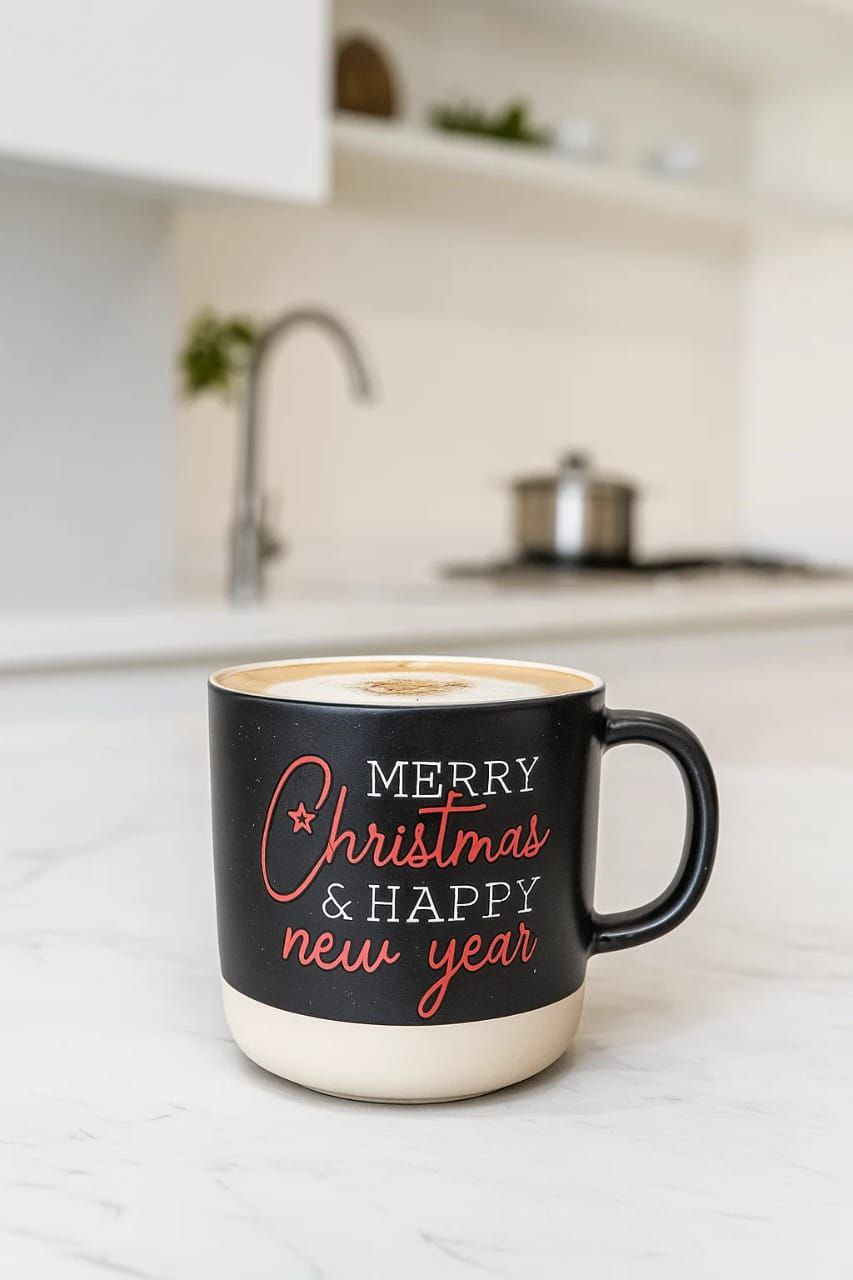 Christmas porcelain mug