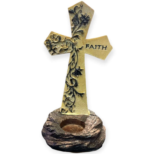 cross candle faith