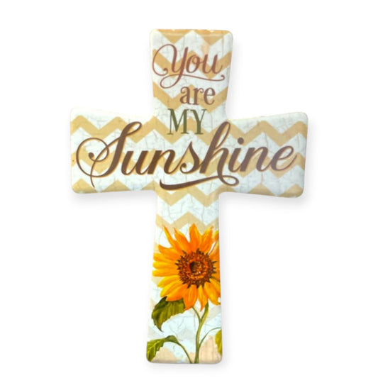Ceramic cross YOU ARE MY SUNSHINE