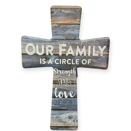 Ceramic cross Our Family