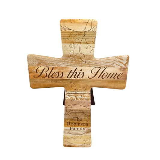 Ceramic cross Bless This Home