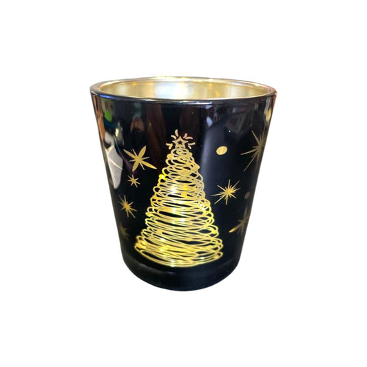 Christmas candles and candle holders