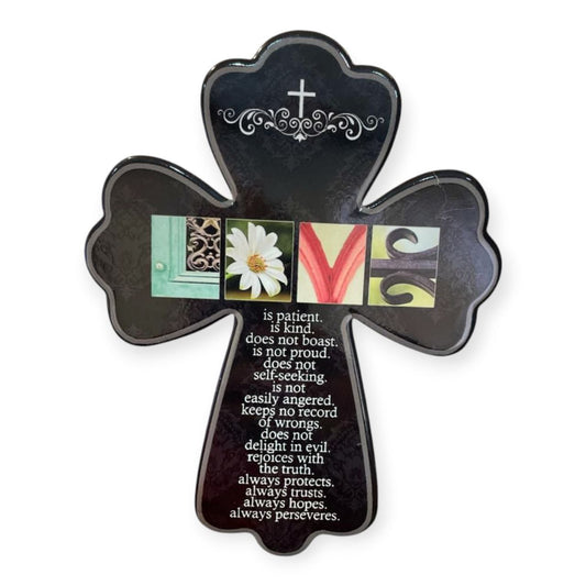 Ceramic cross LOVE