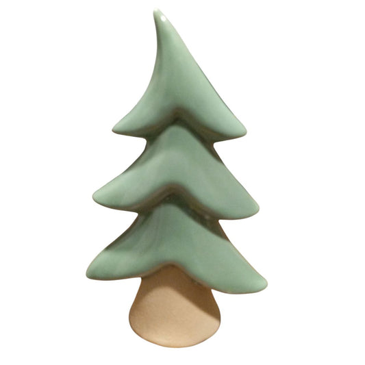 Green ceramic tree