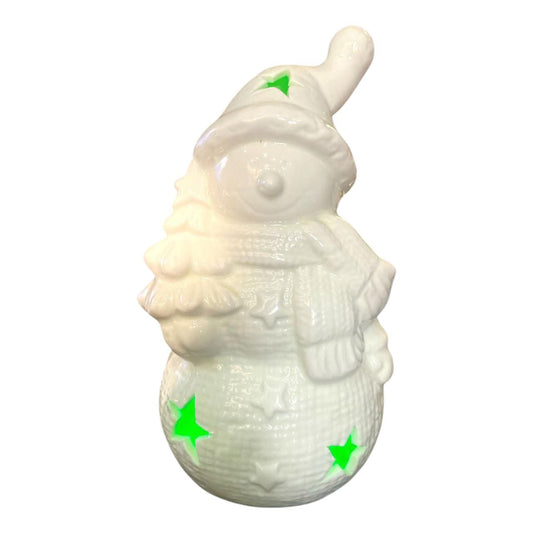 White Snowman LED Light asstd