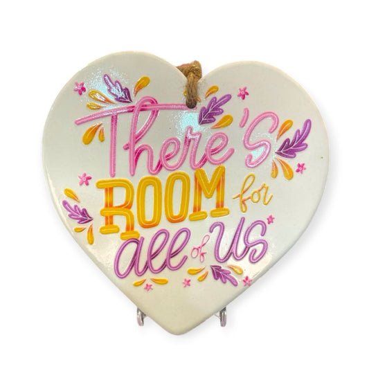 Ceramic heart coaster
