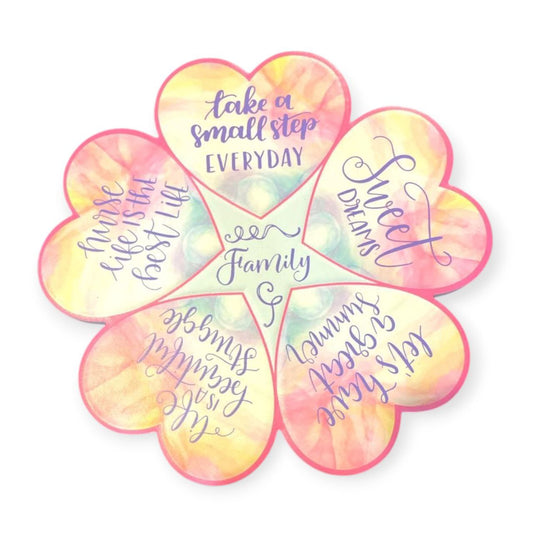 Round ceramic coaster FAMILY