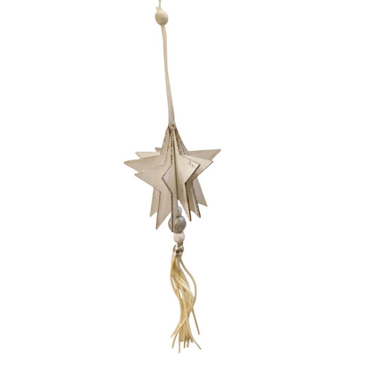 white wooden Christmas hangings