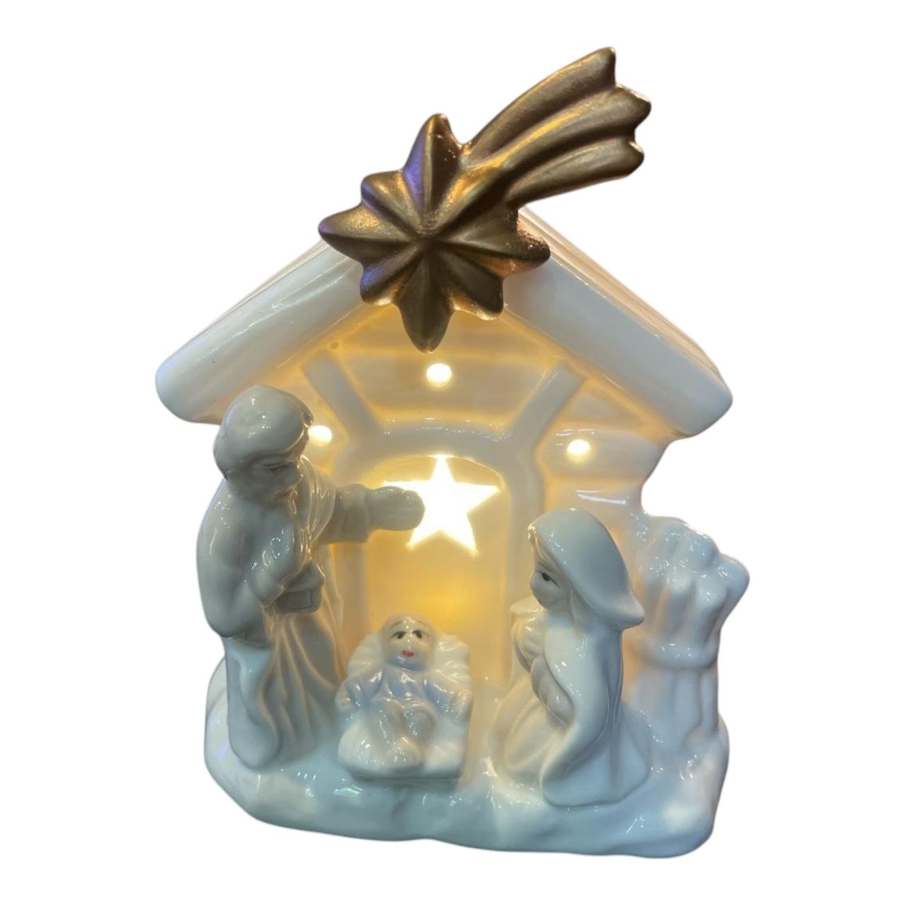 Porcelain Nativity statue