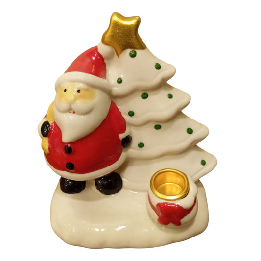 white tree candle holder