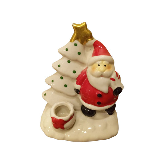 white tree candle holder
