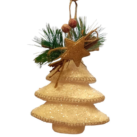 Foam White Tree Shaped Ornament