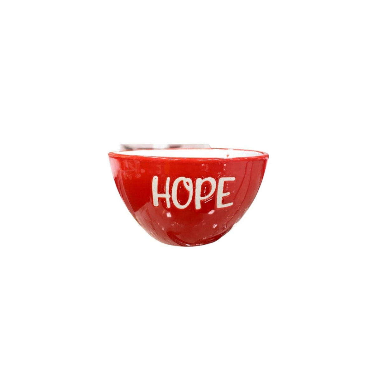Red Christmas Soup Bowl