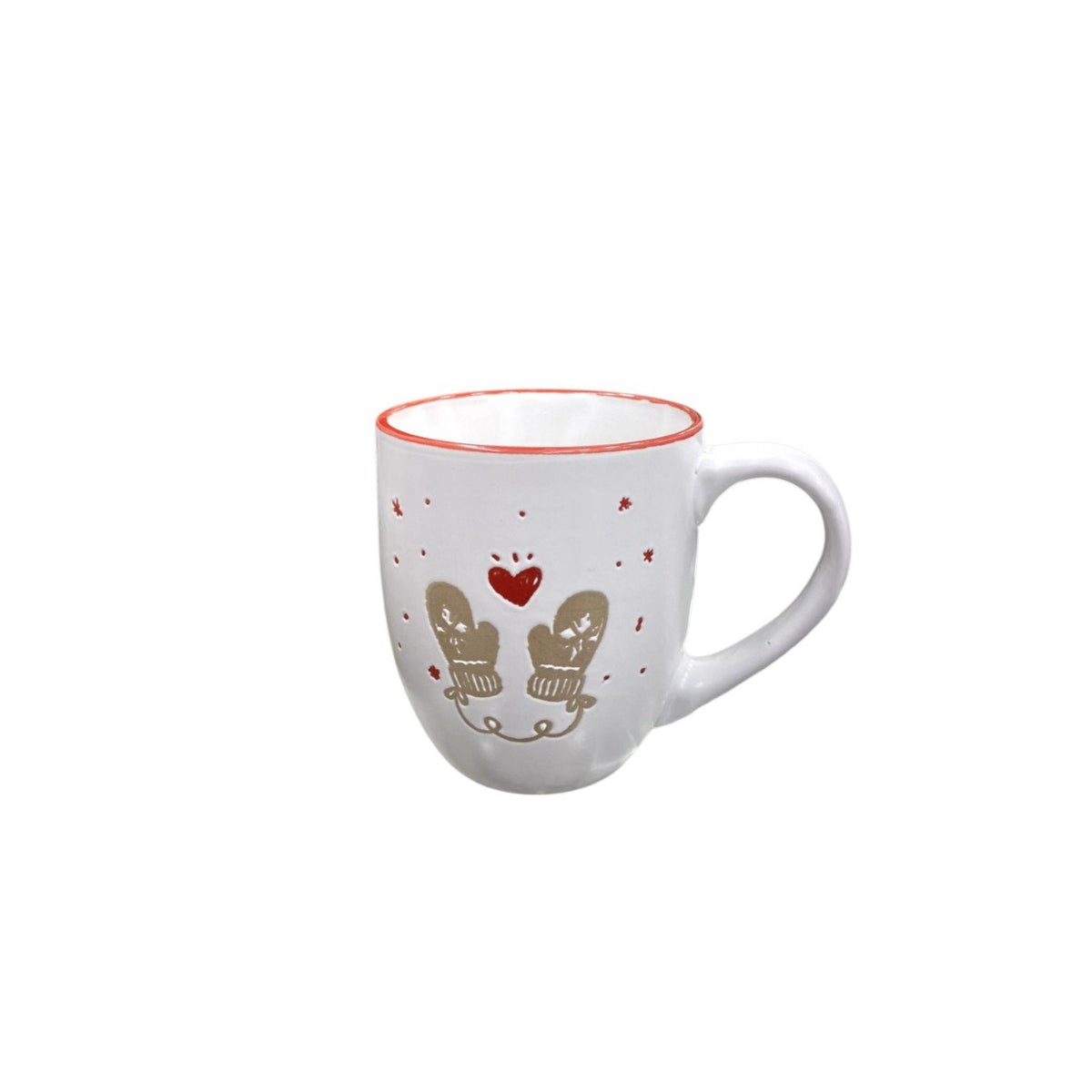 White & Red Christmas Mug
