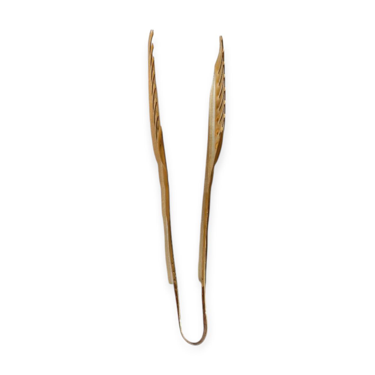 Golden salad tongs