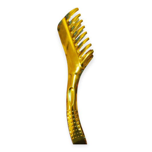 Golden salad tongs