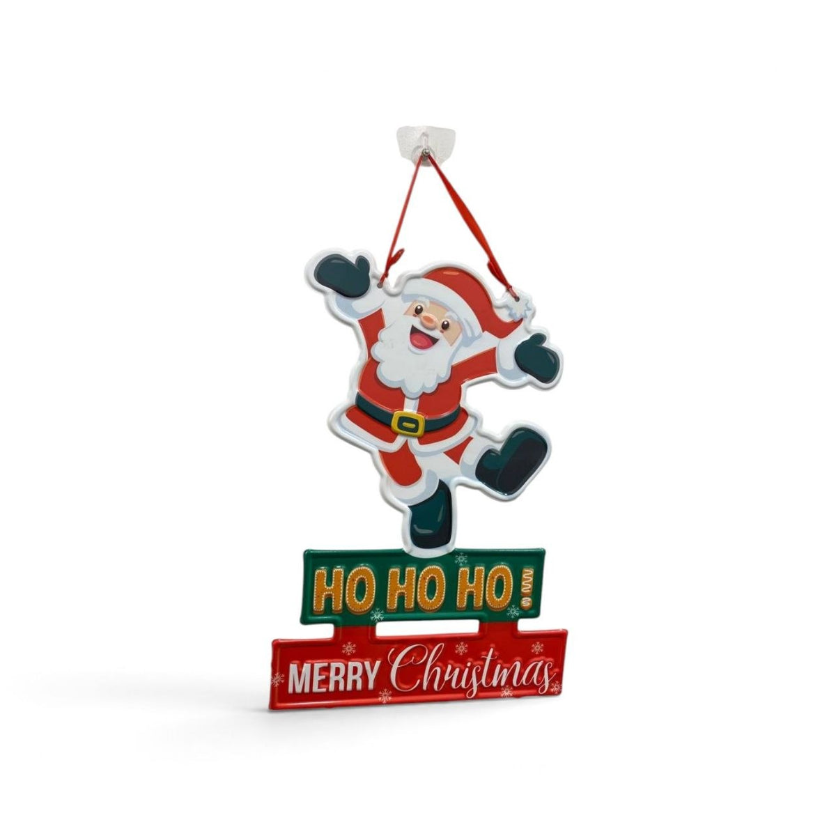 "Santa Ho Ho" Metal Sign