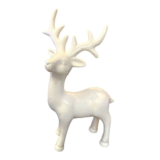 White Ceramic Reindeer