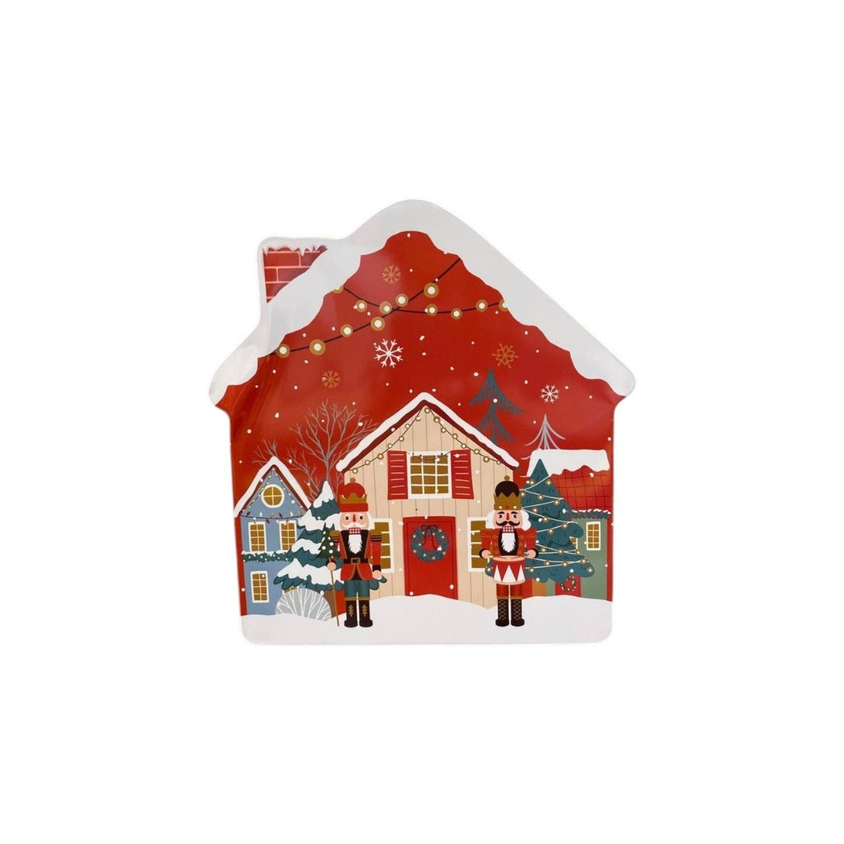 Metal Christmas house tin